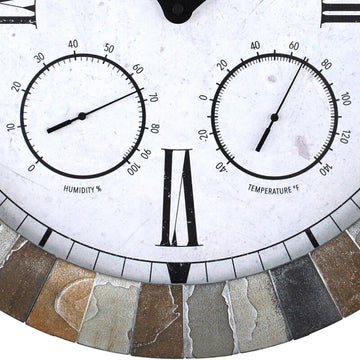 Kyripia Round Non-Ticking 14" Wall Clock